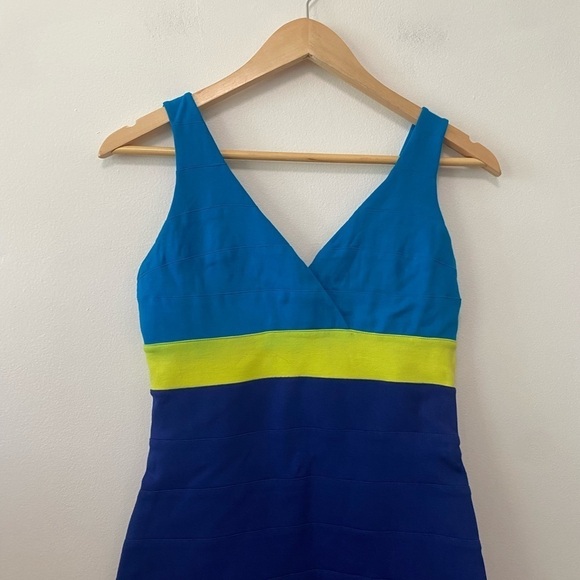 Express Neon Color Block  Bodycon Dress - Picture 3 of 5